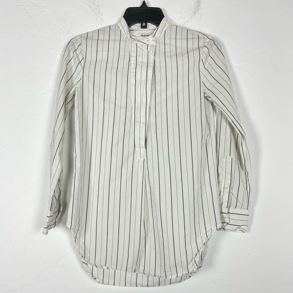 Madewell Tops - Madewell Tunic Pinstripe Blouse The Perfect White